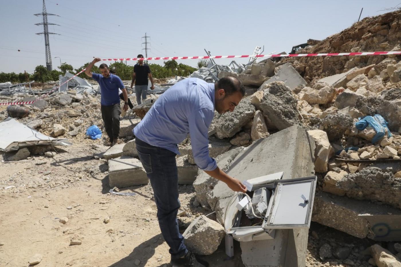 Palestinian clinic demolished