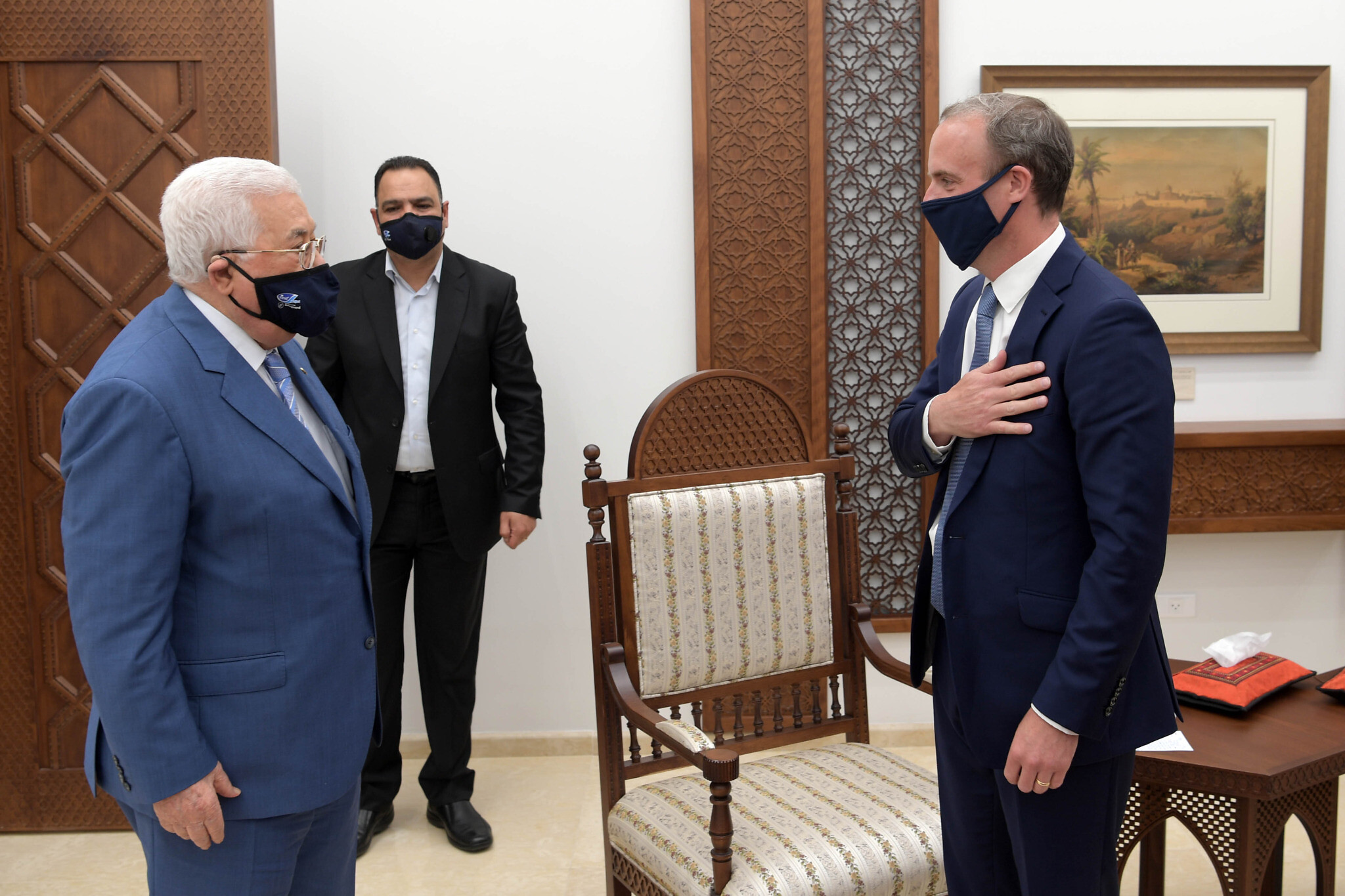 Abbas and UK FM