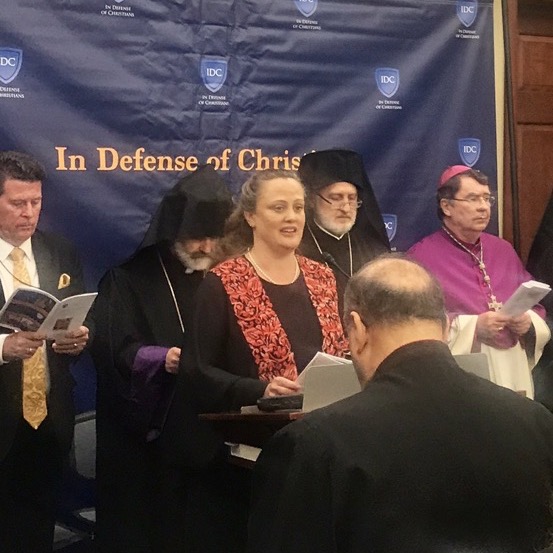 CMEP executive director, Rev. Dr. Mae Elise Cannon, at the International Religious Freedom Ministerial